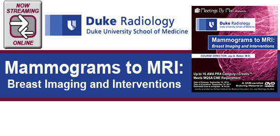 Mammograms to MRI: Breast Imaging and Interventions