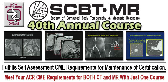 SCBT-MR (Society of Computed Body Tomography and Magnetic Resonance) 40th Annual Course (2017)