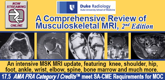 Duke Radiology: A Comprehensive Review of Musculoskeletal MRI, 2nd Edition