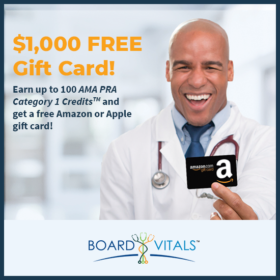 BoardVitals CME Gift Card Bundle