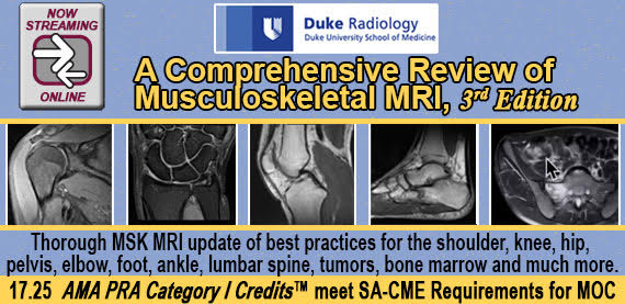 Duke Radiology Comprehensive Review of Musculoskeletal MRI, 3rd Edition: