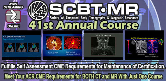 SCBT-MR (Society of Computed Body Tomography and Magnetic Resonance) 41st Annual Course (2018)