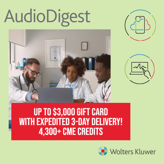 Audio Digest CME Internal Medicine Platinum Membership with up to $3000 gift card