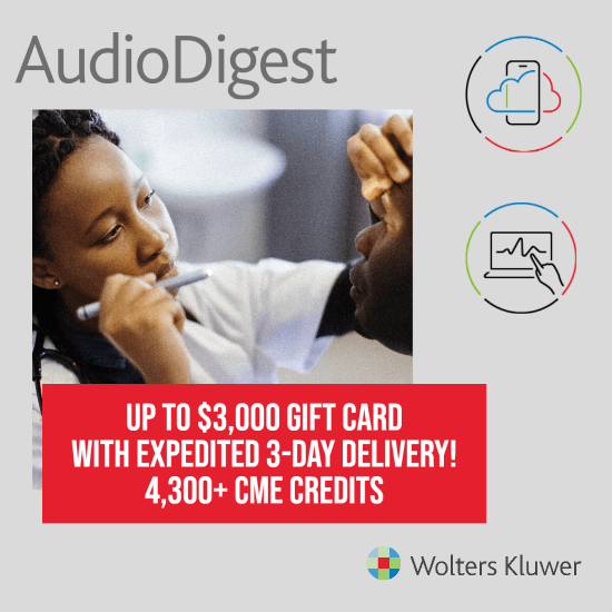Audio Digest CME Ophthalmology Platinum Membership with up to $3000 gift card