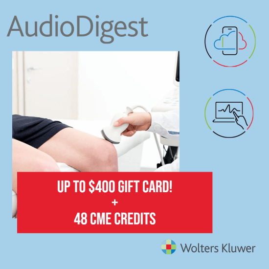 Audio Digest Sports Medicine CME Topical Collection with up to $400 gift card