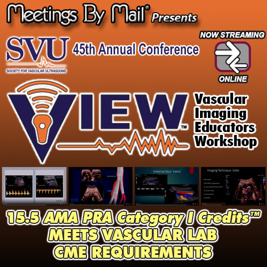 Meetings-by-Mail SVU 45th Annual Conference Vascular Imaging Educators Workshop (VIEW)