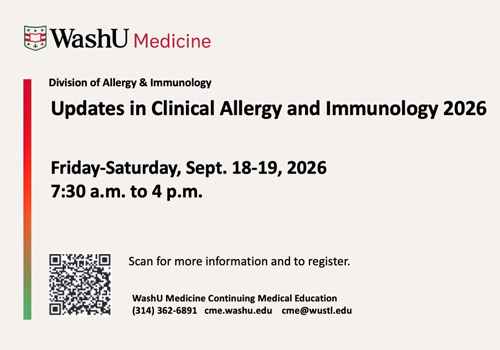 WashU Medicine – Updates in Clinical Allergy and Immunology 2026