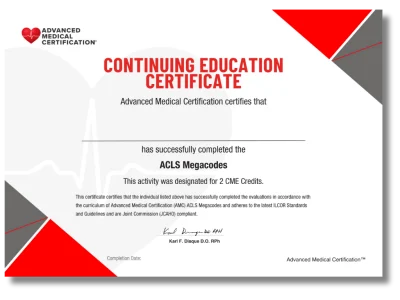 Advanced Medical Certification – ACLS Megacodes Course